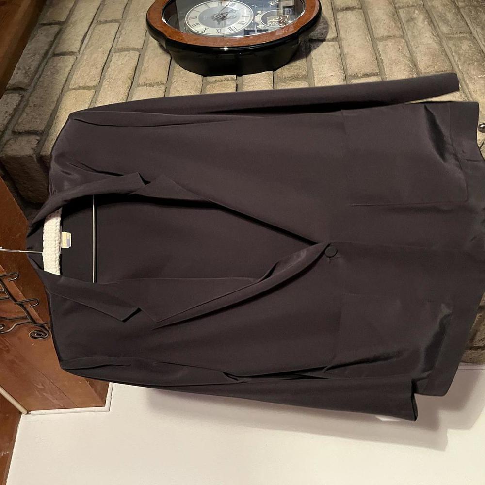 VINTAGE Black Campus Casuals of California Lightweight Blouse + Skirt Set